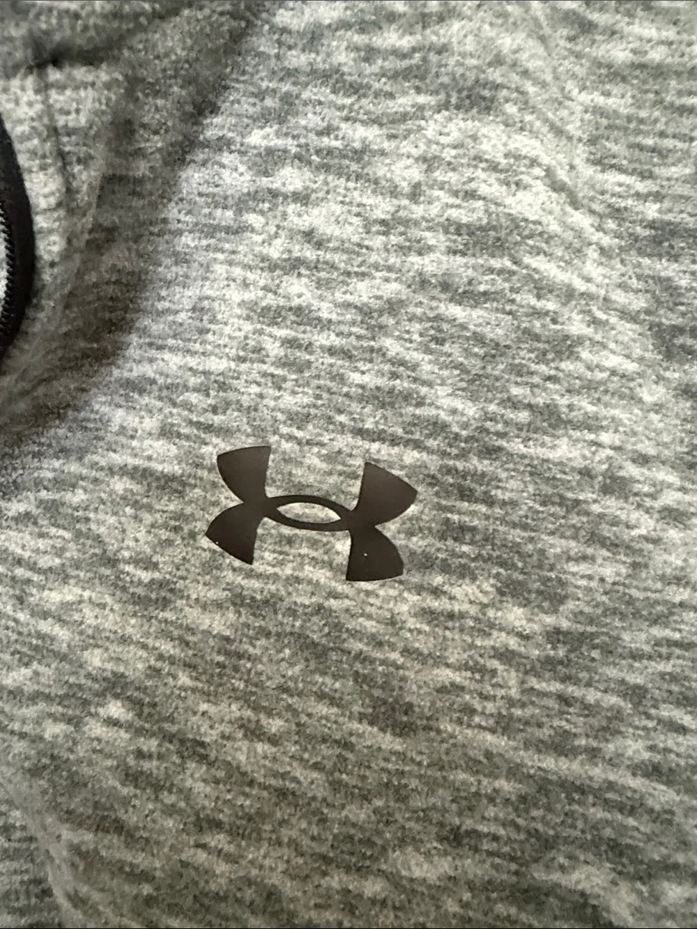 Under Armour Heather Gray Quarter-Zip Performance Top - Picture 3 of 3